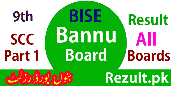 9th Class Bannu board result 2024