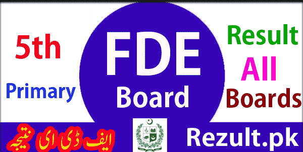 Federal Directorate of Education FDE Board 5th result 2024