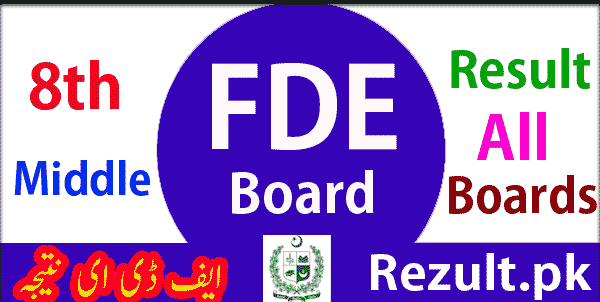 Federal Directorate of Education FDE Board 8th result 2024