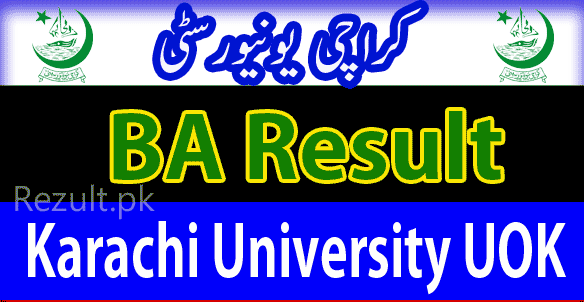 UOK Karachi University BA result 2024