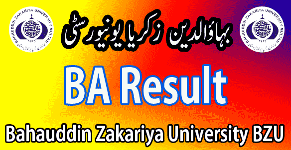 BZU University BA result 2024